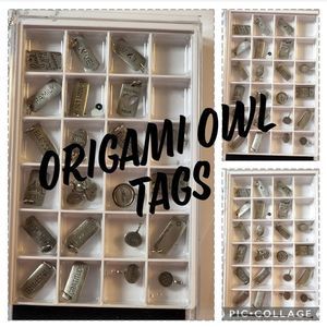 5/$21 🦉 ORIGAMI OWL SILVER TAGS NWOT